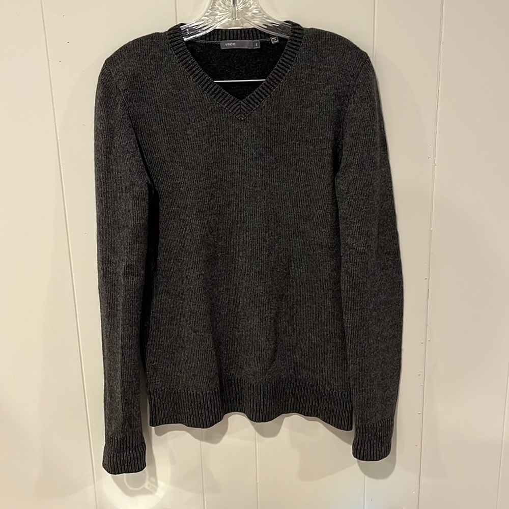 VINCE Cashmere-Wool Blend V-Neck Sweater